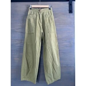 Ilana Kohn Boyd Pants Cotton Wide Barrel Leg Lantern Utility Trousers XS